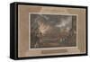 Capture and Burning of the City of Washington, 1815-null-Framed Stretched Canvas