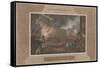 Capture and Burning of the City of Washington, 1815-null-Framed Stretched Canvas