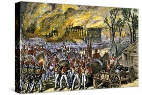 Capture and Burning of Washington D.C. by the British in 1814-null-Stretched Canvas