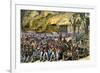 Capture and Burning of Washington D.C. by the British in 1814-null-Framed Giclee Print