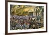 Capture and Burning of Washington D.C. by the British in 1814-null-Framed Giclee Print