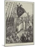 Capture of a Devil-Fish, Hoisting Him Overboard-William Heysham Overend-Mounted Giclee Print
