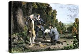 Capture of British Agent John Andre and Discovery of Benedict Arnold's Treason, American Revolution-null-Stretched Canvas