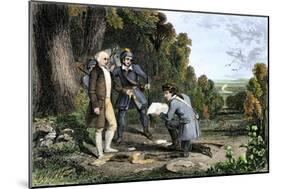 Capture of British Agent John Andre and Discovery of Benedict Arnold's Treason, American Revolution-null-Mounted Giclee Print