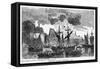 Capture of Fort Frontenac, 1758-null-Framed Stretched Canvas