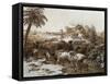 Capture of Island of Grenada by Admiral Charles Hector D'Estaing-null-Framed Stretched Canvas