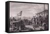 Capture of Island of Grenada, July 4, 1779-Francois Godefroy-Framed Stretched Canvas