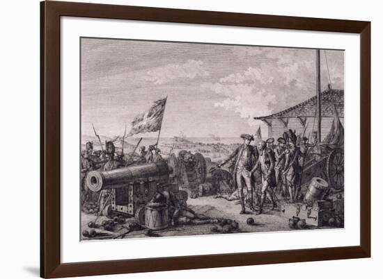 Capture of Island of Grenada, July 4, 1779-Francois Godefroy-Framed Giclee Print