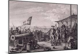 Capture of Island of Grenada, July 4, 1779-Francois Godefroy-Mounted Giclee Print