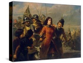 Capture of Joan of Arc, 1847-1852-Adolphe-Alexander Dillens-Stretched Canvas