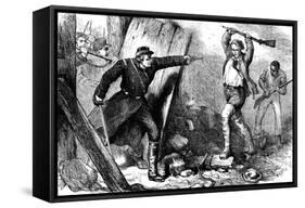 Capture of John Brown in the Engine House, C1880-null-Framed Stretched Canvas