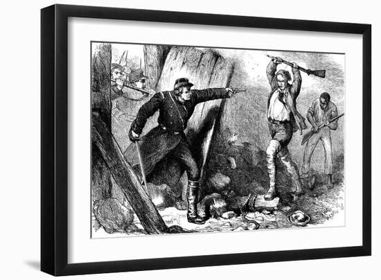 Capture of John Brown in the Engine House, C1880-null-Framed Giclee Print