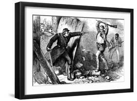 Capture of John Brown in the Engine House, C1880-null-Framed Giclee Print