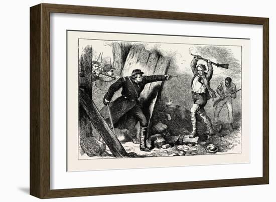 Capture of John Brown in the Engine House. John Brown Was an American Abolitionist Who Believed Arm-null-Framed Giclee Print