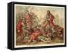 Capture of John II of France at the Battle of Poitiers, 1356-null-Framed Stretched Canvas