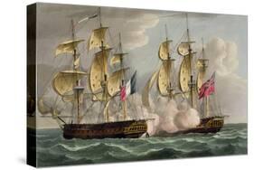 Capture of L'Immortalite, October 20th 1798-Thomas Whitcombe-Stretched Canvas