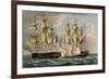 Capture of L'Immortalite, October 20th 1798-Thomas Whitcombe-Framed Giclee Print