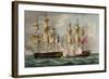 Capture of L'Immortalite, October 20th 1798-Thomas Whitcombe-Framed Giclee Print