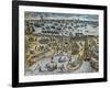 Capture of La Goulette and Tunis by Charles V, 1535-Franz Hogenberg-Framed Giclee Print