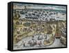 Capture of La Goulette and Tunis by Charles V, 1535-Franz Hogenberg-Framed Stretched Canvas