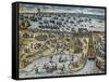 Capture of La Goulette and Tunis by Charles V, 1535-Franz Hogenberg-Framed Stretched Canvas