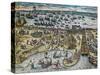 Capture of La Goulette and Tunis by Charles V, 1535-Franz Hogenberg-Stretched Canvas