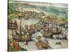 Capture of La Goulette and Tunis by Charles V, 1535-Franz Hogenberg-Stretched Canvas