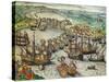 Capture of La Goulette and Tunis by Charles V, 1535-Franz Hogenberg-Stretched Canvas