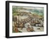 Capture of La Goulette and Tunis by Charles V, 1535-Franz Hogenberg-Framed Giclee Print