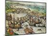 Capture of La Goulette and Tunis by Charles V, 1535-Franz Hogenberg-Mounted Giclee Print