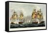 Capture of La Pomone, L'Engageante and La Babet, April 23rd 1794-Thomas Whitcombe-Framed Stretched Canvas