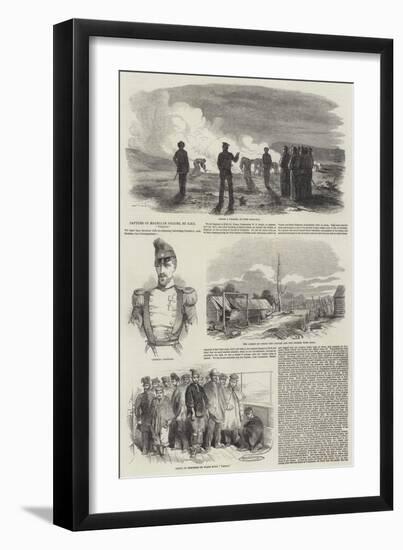 Capture of Magellan Pirates, by HMS Virago-null-Framed Giclee Print