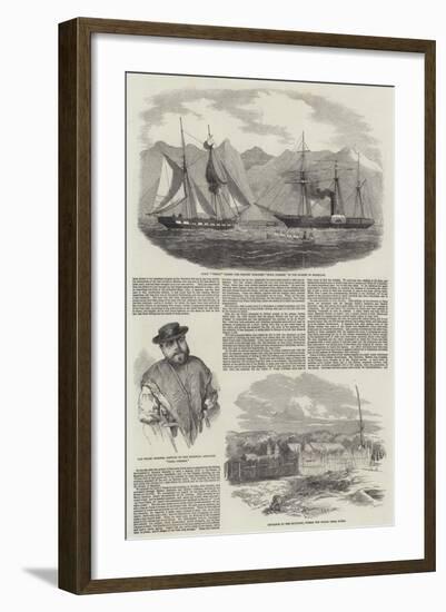 Capture of Magellan Pirates by HMS Virago-null-Framed Giclee Print