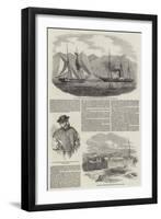 Capture of Magellan Pirates by HMS Virago-null-Framed Giclee Print