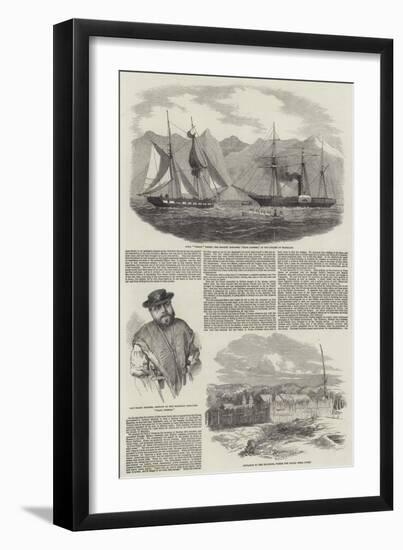 Capture of Magellan Pirates by HMS Virago-null-Framed Giclee Print