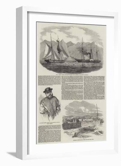 Capture of Magellan Pirates by HMS Virago-null-Framed Giclee Print