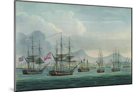 Capture of Maria Riggersbergen on October 18th, 1806 for 'The Naval Chronology of Great Britain'-Thomas Whitcombe-Mounted Giclee Print