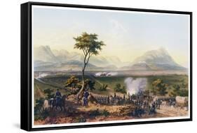 Capture of Monterey, from the War between the United States and Mexico, Pub. 1851 (Colour Lithograp-Carl Nebel-Framed Stretched Canvas