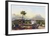 Capture of Monterey, from the War between the United States and Mexico, Pub. 1851 (Colour Lithograp-Carl Nebel-Framed Giclee Print