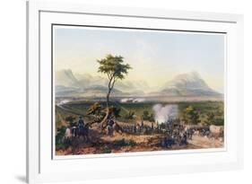 Capture of Monterey, from the War between the United States and Mexico, Pub. 1851 (Colour Lithograp-Carl Nebel-Framed Giclee Print