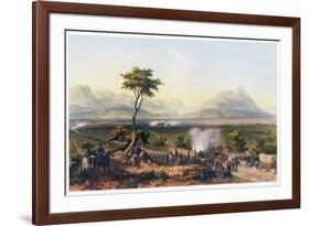 Capture of Monterey, from the War between the United States and Mexico, Pub. 1851 (Colour Lithograp-Carl Nebel-Framed Giclee Print