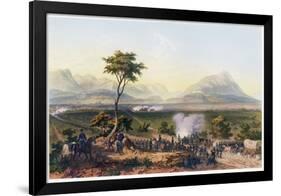 Capture of Monterey, from the War between the United States and Mexico, Pub. 1851 (Colour Lithograp-Carl Nebel-Framed Giclee Print