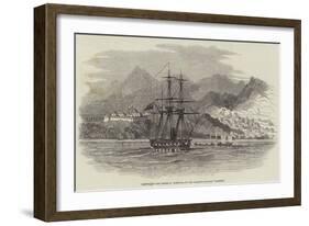 Capture of Port Truxillo, Honduras, by Her Majesty's Steamer Plumper-null-Framed Giclee Print