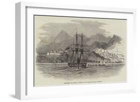 Capture of Port Truxillo, Honduras, by Her Majesty's Steamer Plumper-null-Framed Giclee Print