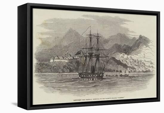 Capture of Port Truxillo, Honduras, by Her Majesty's Steamer Plumper-null-Framed Stretched Canvas