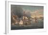 Capture of Porto Bello by Admiral Edward Vernon on 22 November 1739-Samuel Scott-Framed Giclee Print