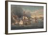 Capture of Porto Bello by Admiral Edward Vernon on 22 November 1739-Samuel Scott-Framed Giclee Print