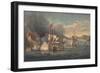 Capture of Porto Bello by Admiral Edward Vernon on 22 November 1739-Samuel Scott-Framed Giclee Print