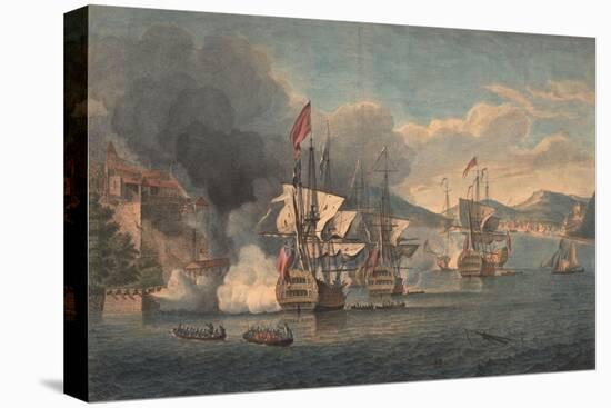 Capture of Porto Bello by Admiral Edward Vernon on 22 November 1739-Samuel Scott-Stretched Canvas