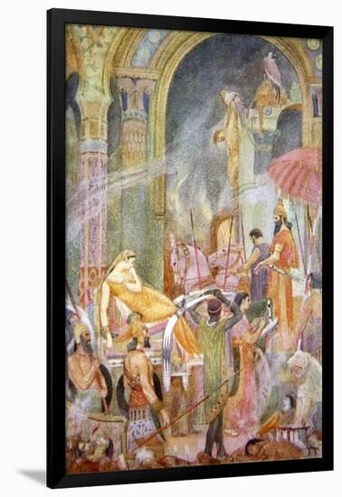 Capture of Sarrapanu by Tiglath-Pileser II', 1916-Evelyn Paul-Framed Giclee Print